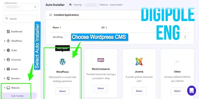 how to build a WordPress website with one click auto install using hostinger