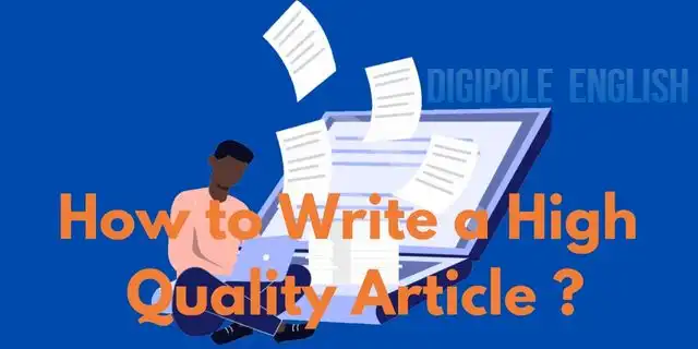 Write Quality Articles That Increase Traffic To Your Website