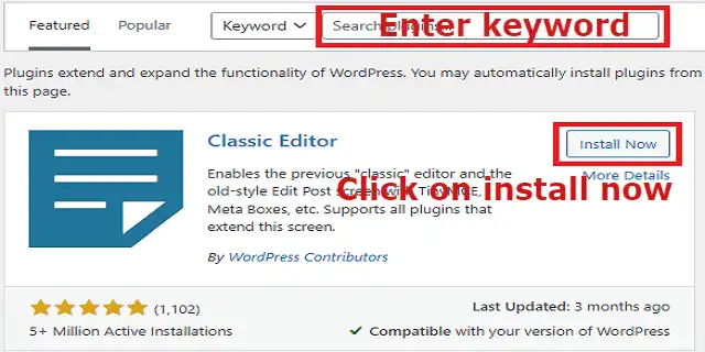 install WordPress Plugin from Directory